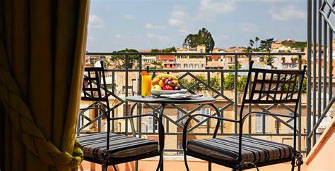 balcony view of Italian town