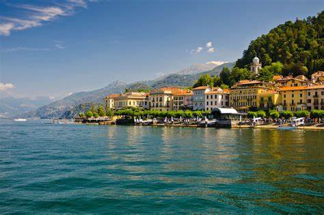 Italian village at the coast line