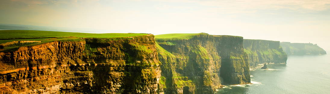 Ireland cliffs on the shore