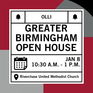 the greater Birmingham spring open house is scheduled for January 8, 2024 at Riverchase united Methodist church in hoover